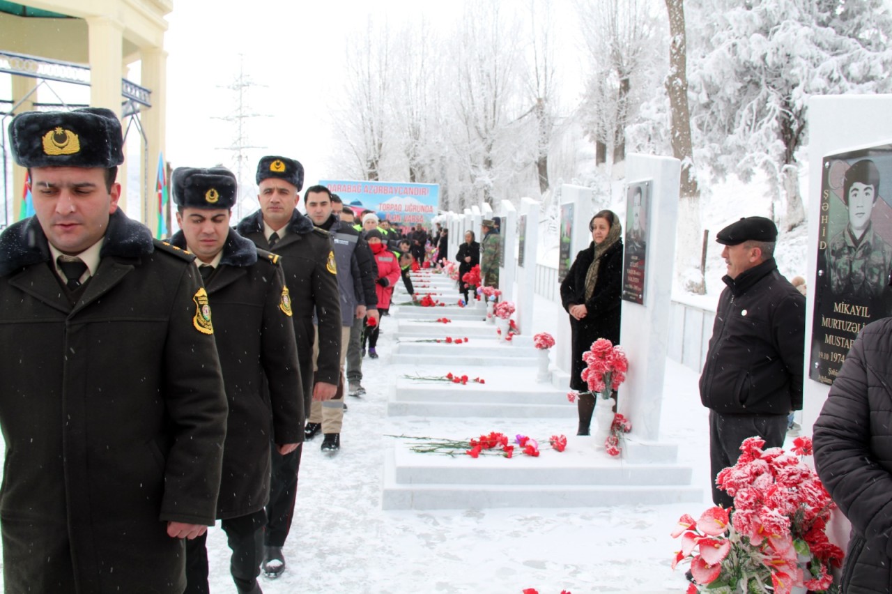 Daşkəsəndə 20 Yanvar – Ümumxalq Hüzn Günü ehtiramla qeyd olundu - FOTOLAR